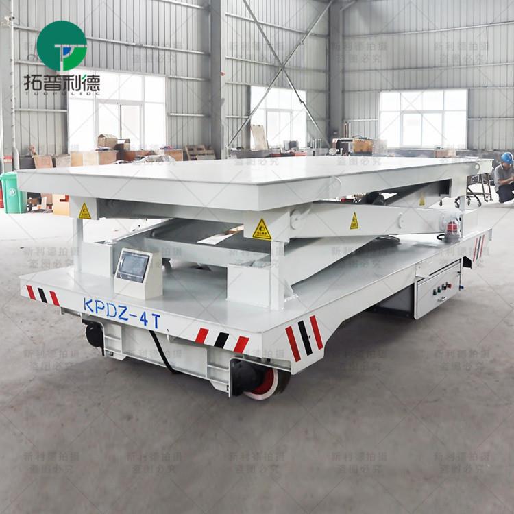 现出货售单运输车厦门喷漆房用电平板车低压轨道供JTD轨动电搬运