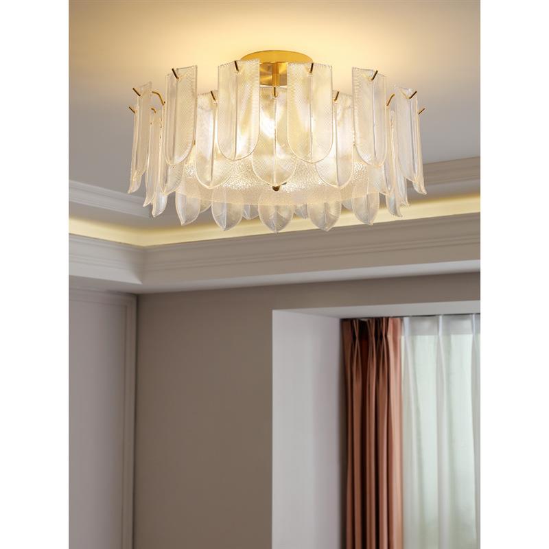 客厅厅吊灯法式款轻奢水晶主卧现代简约202年新奶油风餐卧394室灯