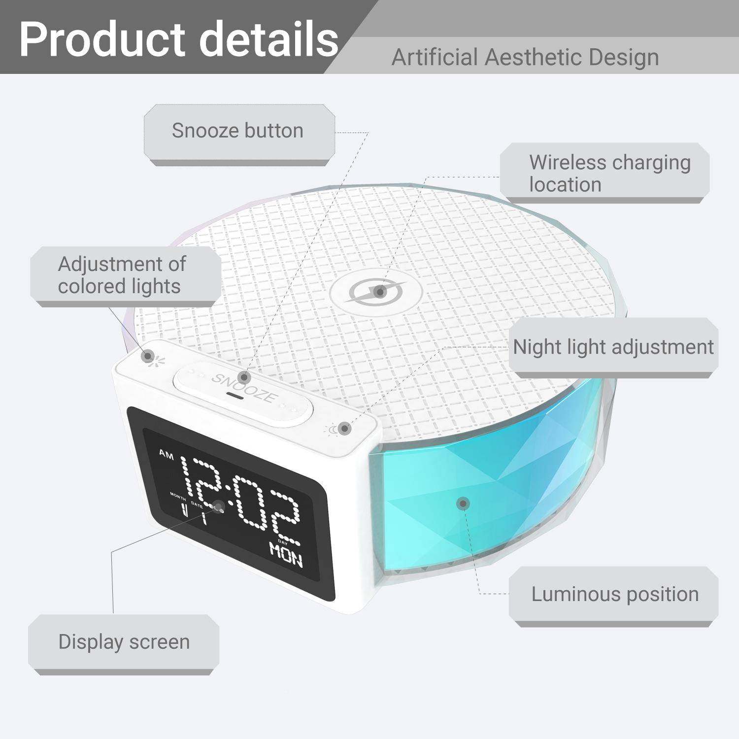多功5918能七彩氛围护台灯LED眼1W手机充电显示历屏万年闹铃夜灯,家装灯饰光源,阅读台灯(护眼灯/写字灯),淘宝优惠券,粉丝福利购,淘宝优惠卷