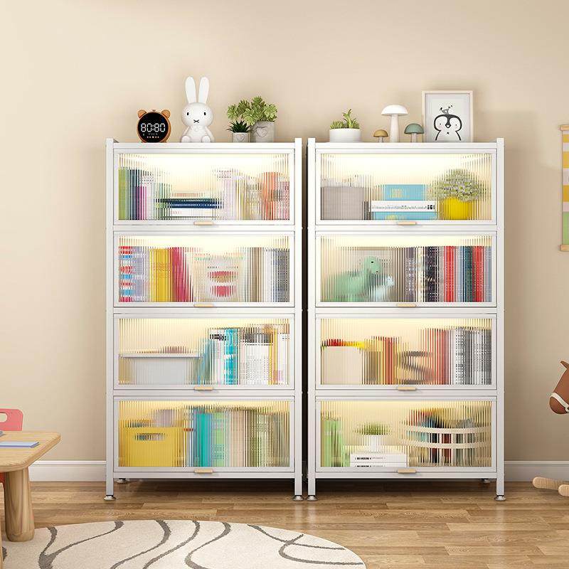 钢制书架家用儿童RBZ夹厅缝书防尘储柜置物架落地客柜带门书物房,电子元器件市场,其它元器件,淘宝优惠券,粉丝福利购,淘宝优惠卷