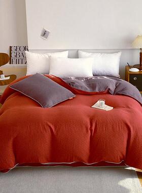 纯棉被套单2CW349919双025新款A类全双层件纱1米5单人180×220被