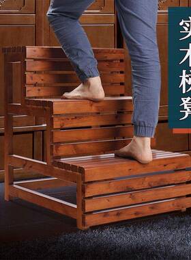 发N5楼梯凳子二三GAQ步台阶凳阶梯凳实木家用成6人儿童加厚整装货