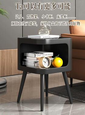 铁艺床头柜型家卧柜室简约现NYK代小替代品奶油用风边几创意置物