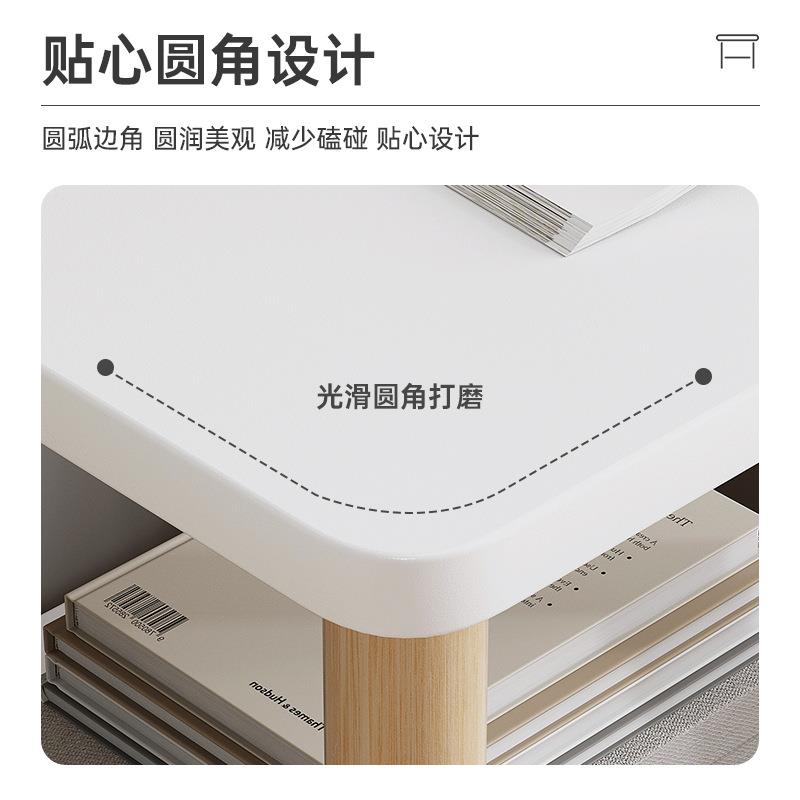 简易小桌子木色床头柜小包型桌ltao1025替代品床头原实木置物地架