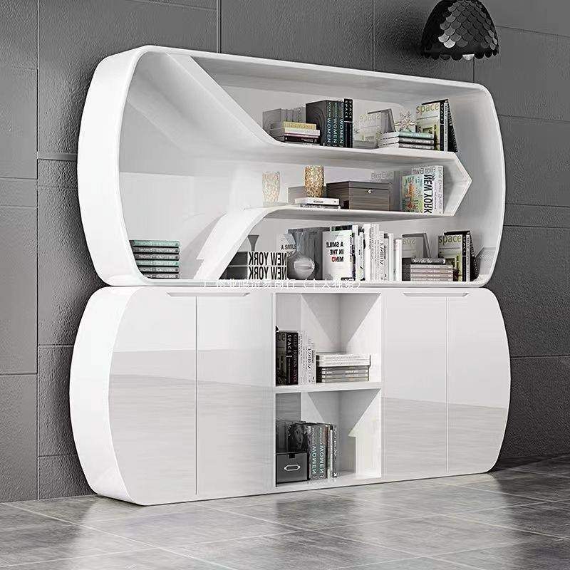 白色烤漆ZGF书柜柜现代展示柜件大简约背景柜办文公室储物柜气子,商业/办公家具,办公储物柜,淘宝优惠券,粉丝福利购,淘宝优惠卷