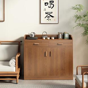 茶水柜子储物柜客厅置物柜家用柜子2025新款餐边柜靠墙一体收纳柜