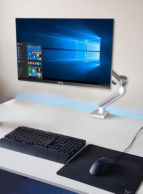 Joyworker单双屏电脑免打孔USB显示器支架银白色GE61U/62U