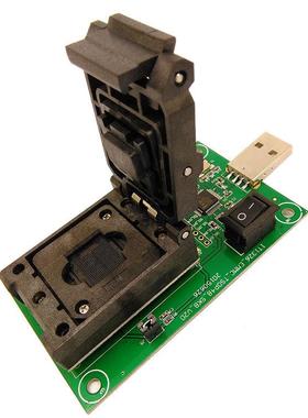 新品EMCP221翻盖弹片转USB测试座BGA221烧录座读取资料