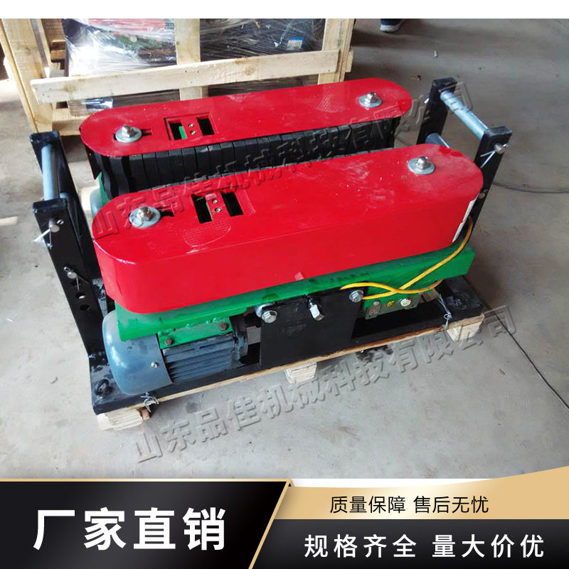 电线电缆小型输送机电力施工线缆牵引传送机履带式电缆牵引机