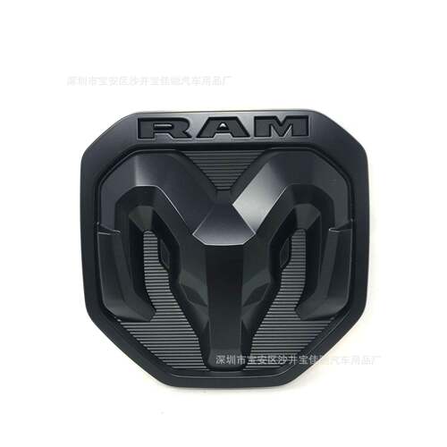 适用新款道奇RAM尾箱标RAM1500改装贴标公羊车标羊头标皮卡标