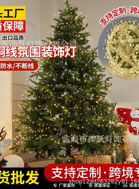 鞭炮灯LED铜线灯串黑色蜈蚣脚室内外节日庭院装饰灯圣诞彩灯