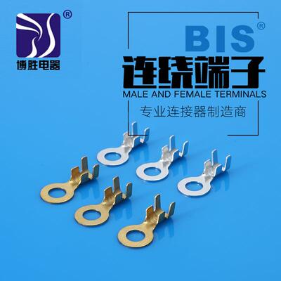 D脚圆环端子DJ431-5D/DJ431-6D外圆12连带端子横送线耳接地端子