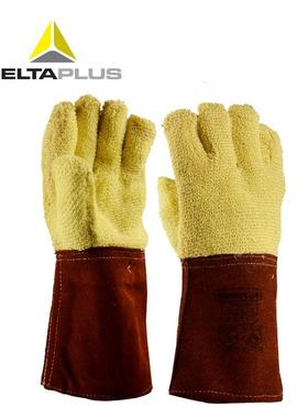 代尔塔203007芳纶毛圈耐高温手套防切割手套抗撕裂劳保手套