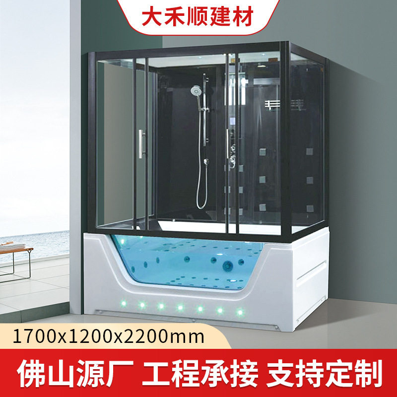 豪华酒店多功能蒸汽房一体式卫生间浴缸泡澡整体淋浴房