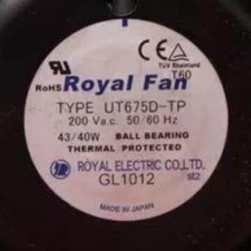 现货ROYALFANTYPEUT675D-TP200VAC43/40W172*150*55质保2年