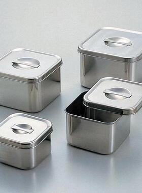 不锈钢方形桶带盖子ASONE5-1861