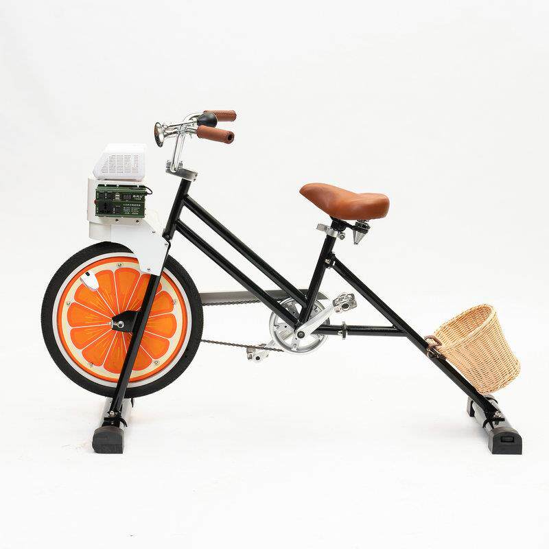 派对用品儿童泡泡机自行车广告人力发电自行车城市童趣游戏自行车