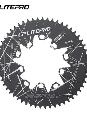 lplitepro折叠自行车椭圆盘110130BCD共用52T54565860齿