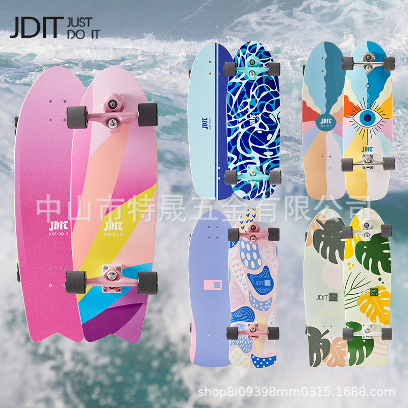 JDIT冲浪板YOW初学者男女生S5滑雪S7免蹬地模拟冲浪滑板潮流滑板