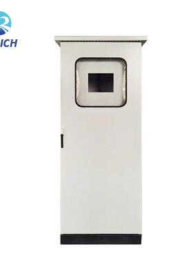 ES五折型材仿威图柜非标带顶部防雨帽户外防水防尘双层门IP56