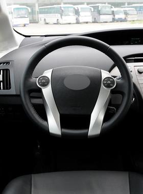 手缝方向盘套适用丰田普锐斯ToyotaPrius超纤皮专车专用