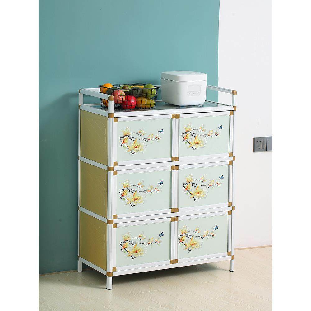 碗柜简易厨房柜不锈钢家用灶台多功能收纳剩菜柜橱柜储物柜经新品,纺织面料/辅料/配套,纺织机械配件,淘宝优惠券,粉丝福利购,淘宝优惠卷