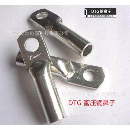 DTG-500mm2镀锡管压鼻铜鼻子T2紫铜铜端子铜线耳压线鼻子