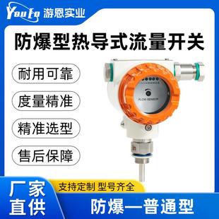 防爆型热导式流量开关-UNC-F24水流液压油气体检测开关