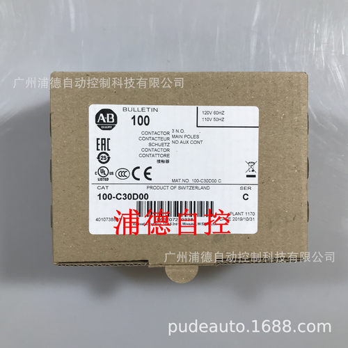 A-B原装现货100-C30*00，100-C30D00，100-C30KD00交流接触器110V