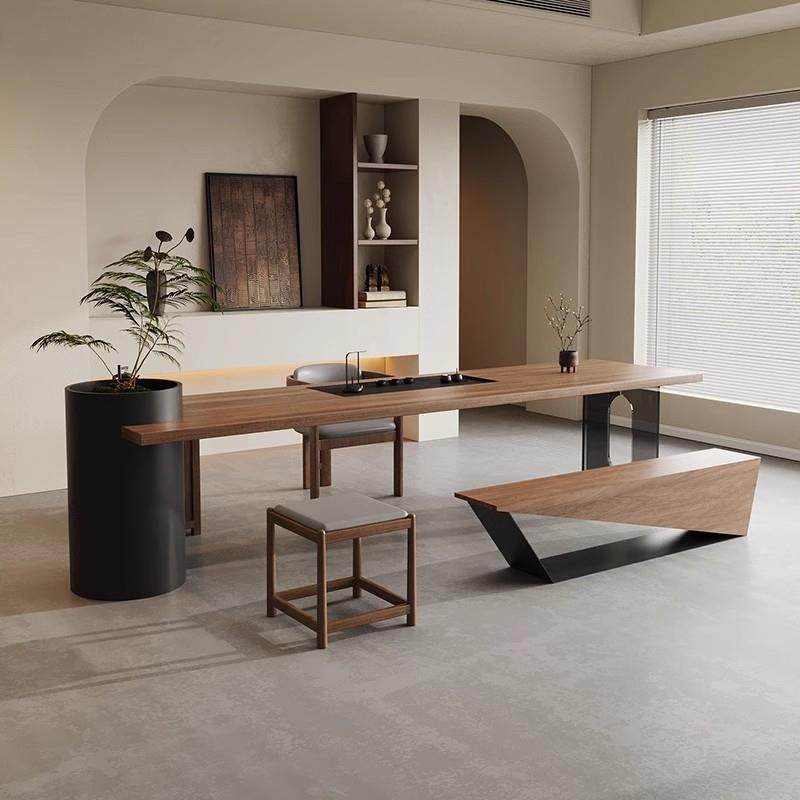 新中式实木家用茶桌椅组合办公桌茶台现代简约办公室泡茶桌洽谈桌,纺织面料/辅料/配套,纺织机械配件,淘宝优惠券,粉丝福利购,淘宝优惠卷