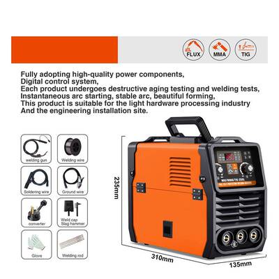 20V美162460规11无v电焊机气二保焊手工焊气保焊家2用电焊机