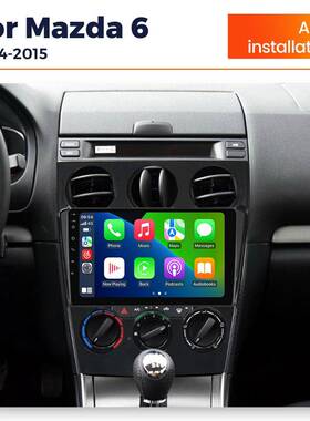 适用于04-1无5款马自达6Mazda6车载大屏安卓340导航仪l线carpay