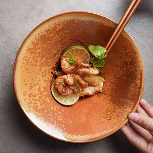 alaniz南兹米娜斗笠碗陶瓷单个米饭碗个性吃饭碗家用汤碗大号面碗