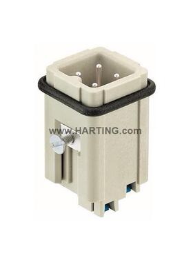 HARTING重载连接器 09200032634 4芯哈丁插头HAN-3A-M-QL快速连接