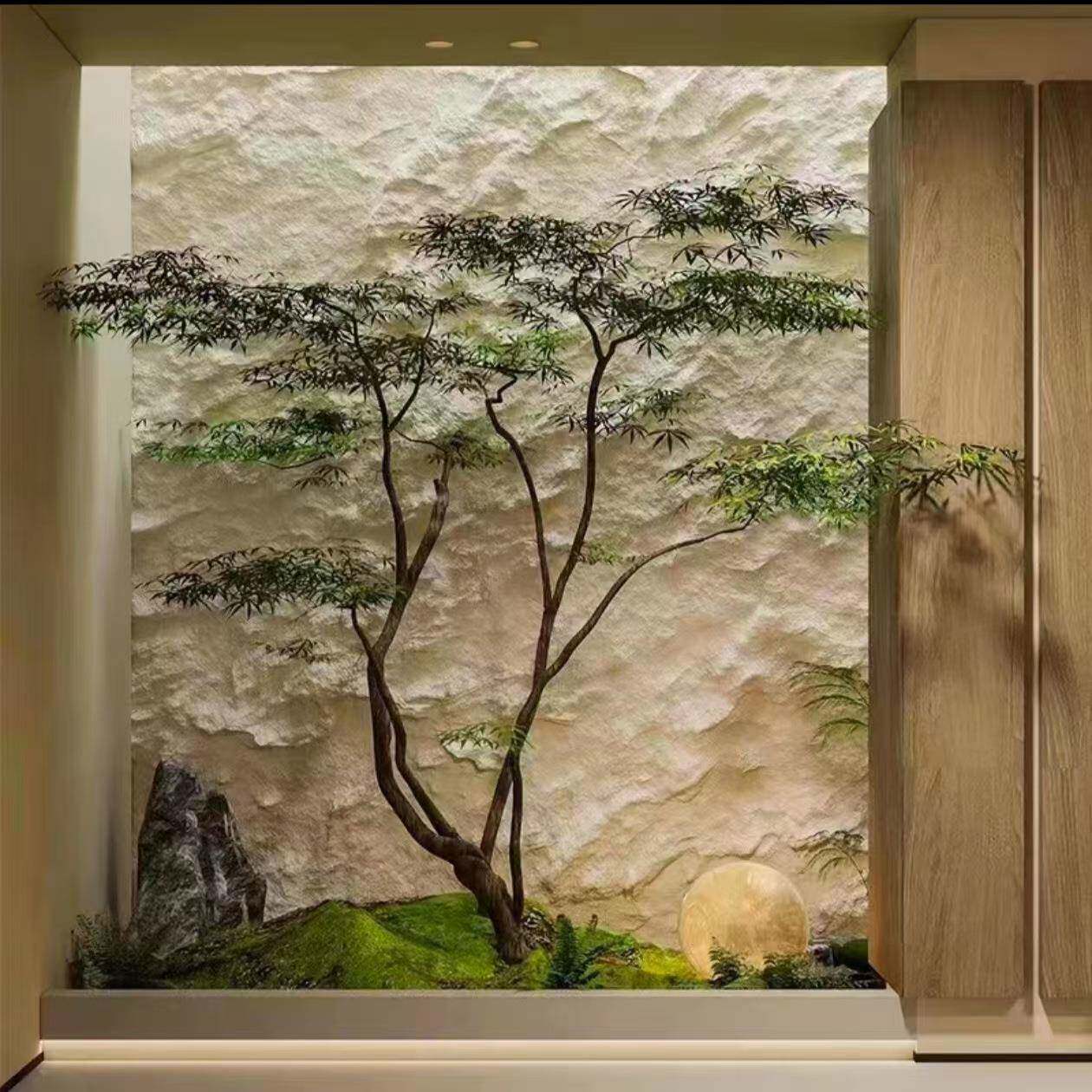 仿组真绿大型枫484845树鸡爪槭仿真树造景室内装饰假树仿植植生物