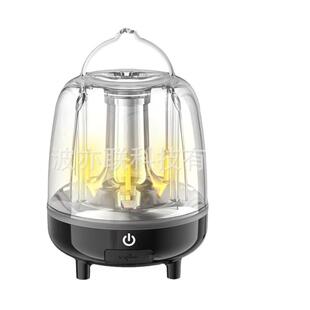 挥手感应多彩露营灯带输出透明挂钩设计营地灯户外露营灯 感应灯