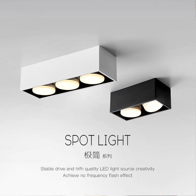 明装筒灯 led天花无闪频高显指方形无主灯 商铺过道展厅客厅射灯,3C数码配件,其它配件,淘宝优惠券,粉丝福利购,淘宝优惠卷