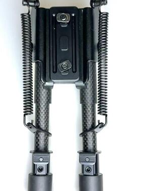 6寸高端碳纤维蝴蝶片整体MLOK爆款铝合金材质两脚架生产商