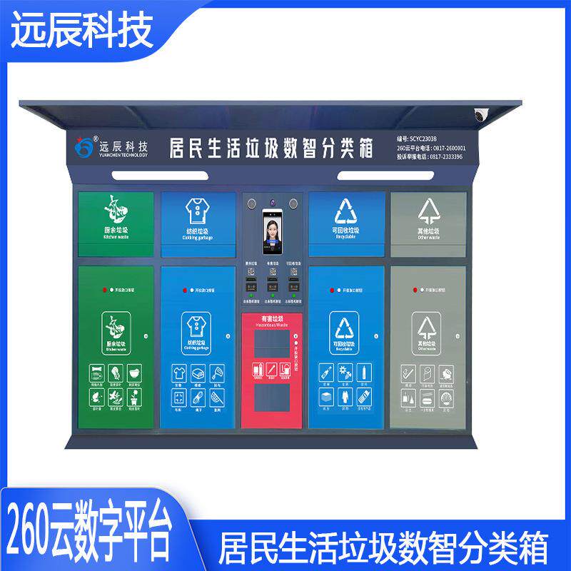 垃圾分类房智能投放箱刷卡扫码人脸识别投放积分兑物定时定点房