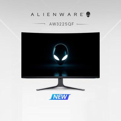外星人ALIENWARE32英寸曲面显示器低蓝光游戏电脑高刷屏AW3225QF