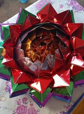 纯手工七彩莲花九品莲花大彩莲直销纯手工七彩莲花九品莲花大