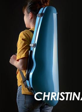 小提琴琴盒VB51-44蓝色三角小提琴盒子4/4尺寸