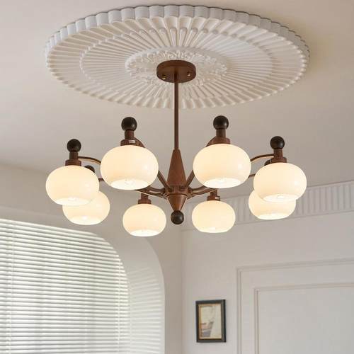 中古客厅吊灯南洋风设计师实木美式复古创意民宿卧室餐厅全屋灯具