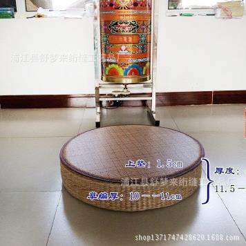草编蒲团坐垫佛礼打坐禅修小圆垫手工草编家用茶艺垫瑜伽坐垫