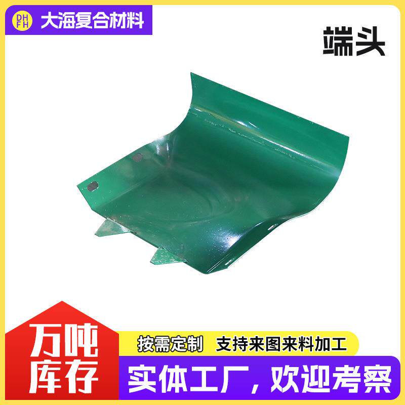 R160公路护栏热镀锌喷塑端头带反光膜二波三波波形梁护栏防撞端头