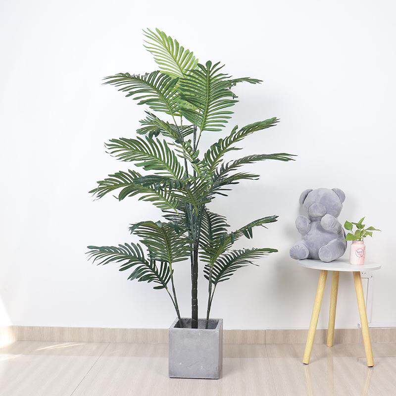 北欧大型仿真树植物绿植盆景落地棕榈树散尾葵珍珠葵凤尾葵盆栽
