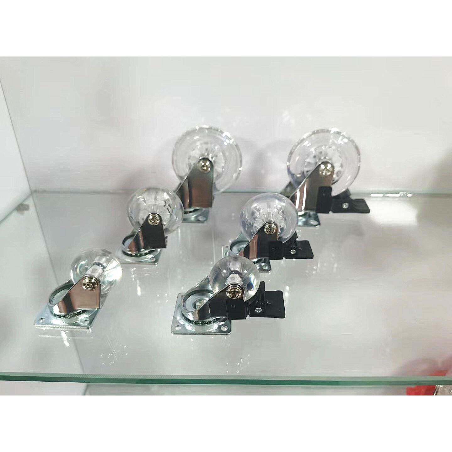 脚轮透明脚轮3寸2寸1.5寸静音班椅轮供应脚轮PU透明轮家具轮