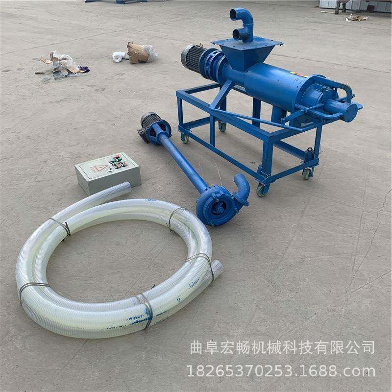 养殖场粪便干湿分离脱水机不锈钢固液分离器斜筛式干湿分离机
