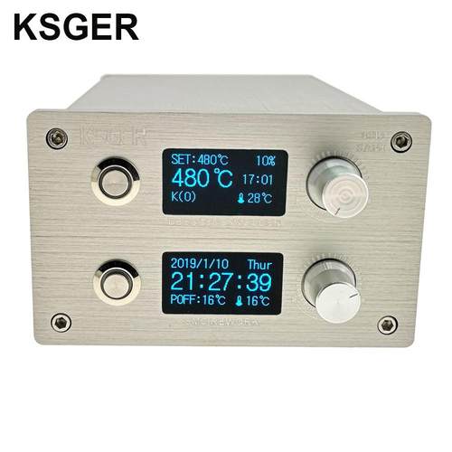 KSGER二合一白菜白光T12热风枪焊台电烙铁维修工具电焊台休眠焊接