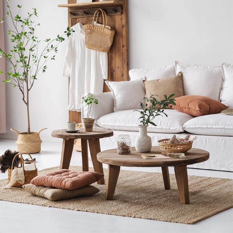 润家家居美式乡村落地茶几组合实木客厅矮茶桌老松木矮几沙发桌,农用物资,其他肥料,淘宝优惠券,粉丝福利购,淘宝优惠卷